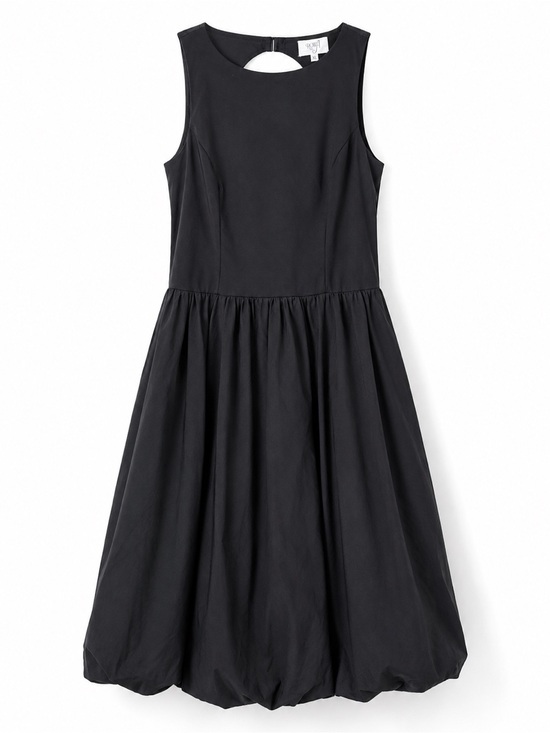 Rowa Dresses & Skirts - Roja XL Black Bubble Hem Maxi Dress Open Back Sleeveless Cocktail Evening Dress
